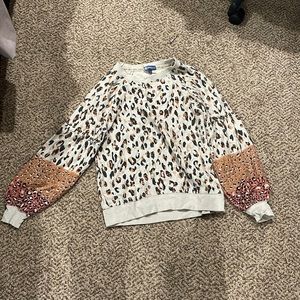 Small cheetah print sweater